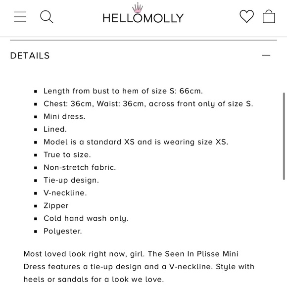 Cute Mini Plisse Dress - Picture 4 of 7